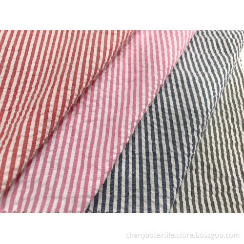 T / C Crinkle Garngefärbter Stoff